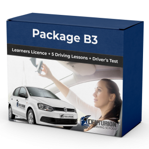 Package B3 (Learners Licence + 5 Driving Lessons + Driver's Test)
